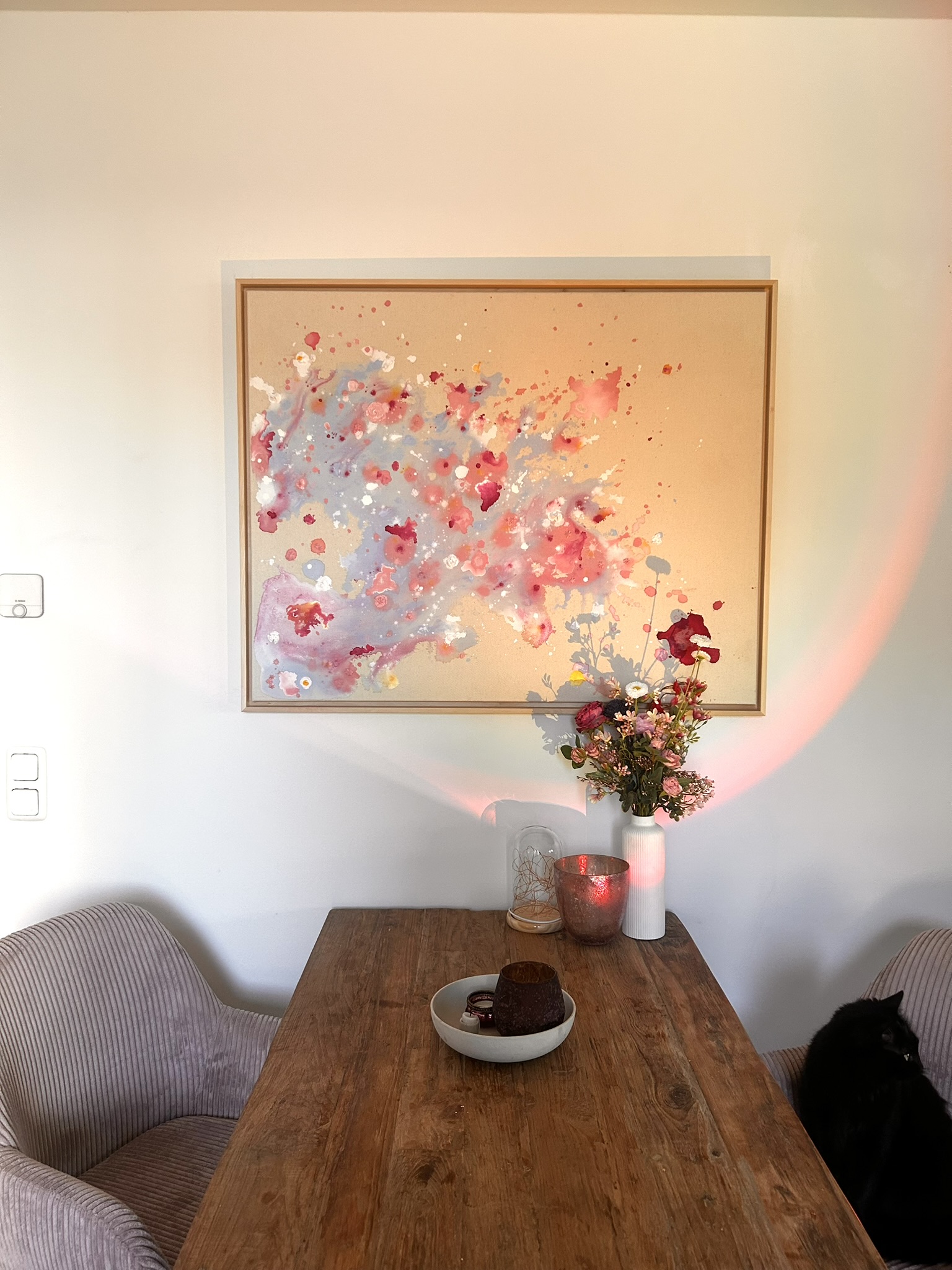 Kirschblüten, 2025, Acryl auf roher Baumwollleinwand, Ansicht 13
